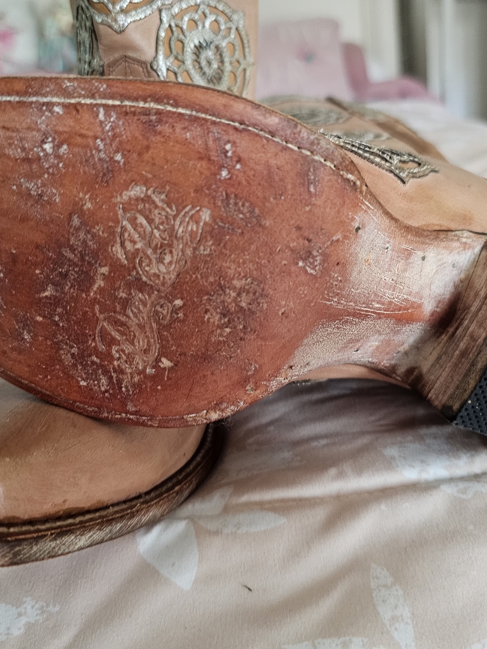Dan Post Women's Circus Flower Western Boots - Picture 4 of 7
